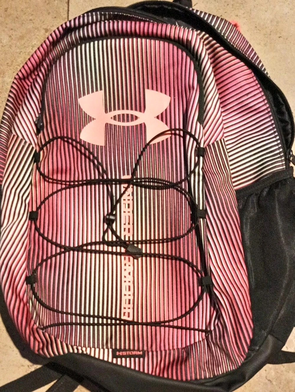 Under Armour Hustle Sport Backpack Pink & Black